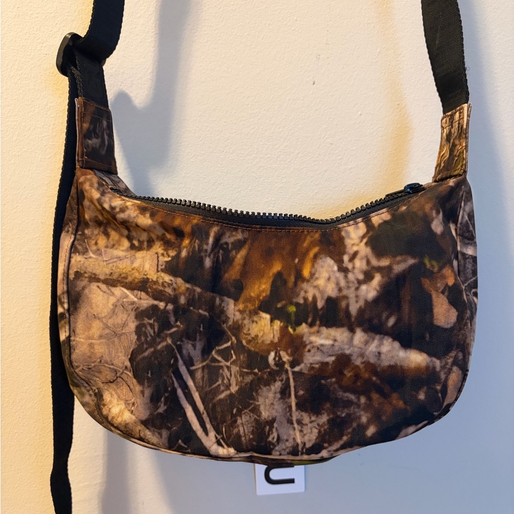 Baggu Photo Forest small nylon crescent bag
